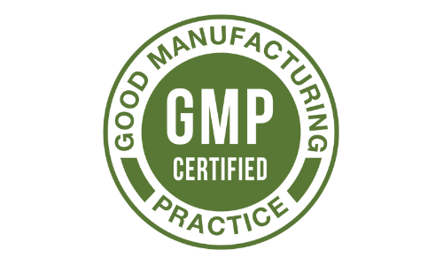 GMP Certified badge, signifying Cardio Shield adheres to Good Manufacturing Practices